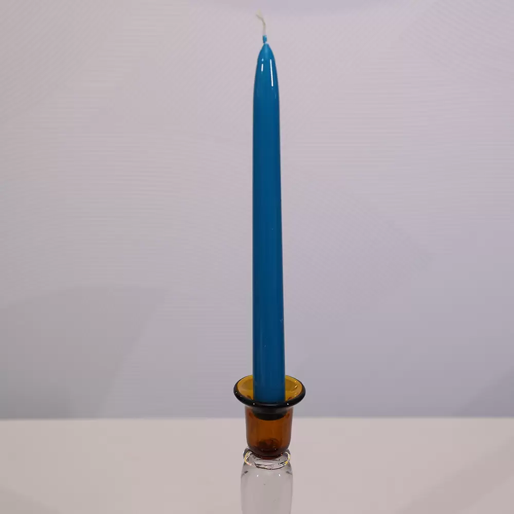 CANDLE H25 CONICO TURCHESE